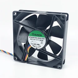SUNON 9025 90MM 90x90x25mm 775 CPU Fan PC Case Cooling Fan 12V 1.32W EF92251S3-Q000-S99 with PWM 4pin