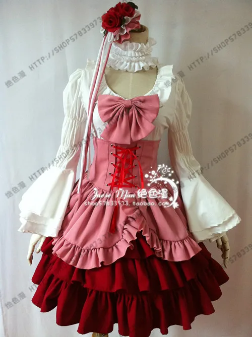 Anime Furudo Erika Pink cosplay costume 110