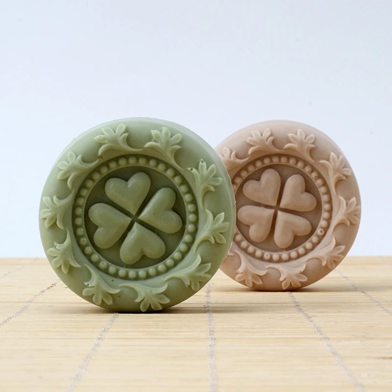 Soap Silicone Mold Round Flower Shaped Handmade Craft Soap Making Mould