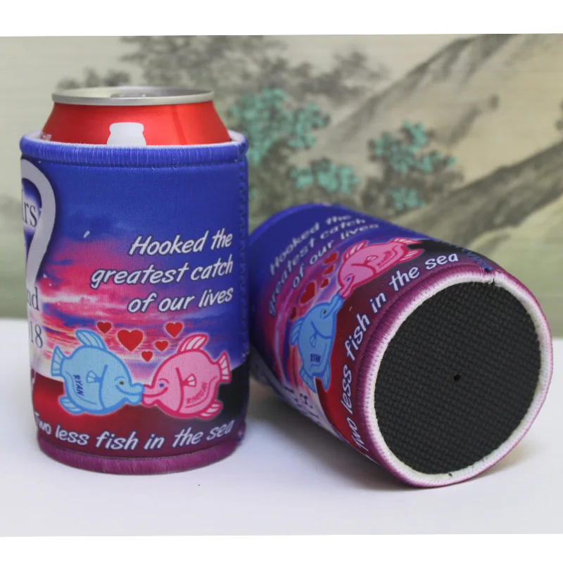 

500pcs Stubby Holder Custom With Customer Design Print Neoprene Beer Cooler Can Cooler Picnic Bag For Wine Foods Wedding Gifts