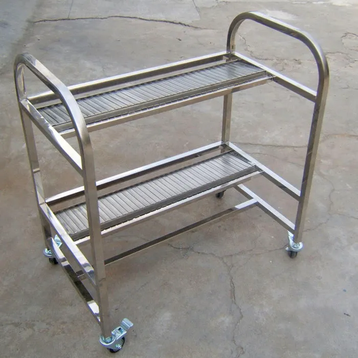 Feeder Trolley for XP241 XP242 XP243 FUJI Chip Mounter Feeder Racks assembly Storage Cart 40*2PCS 2 Layers