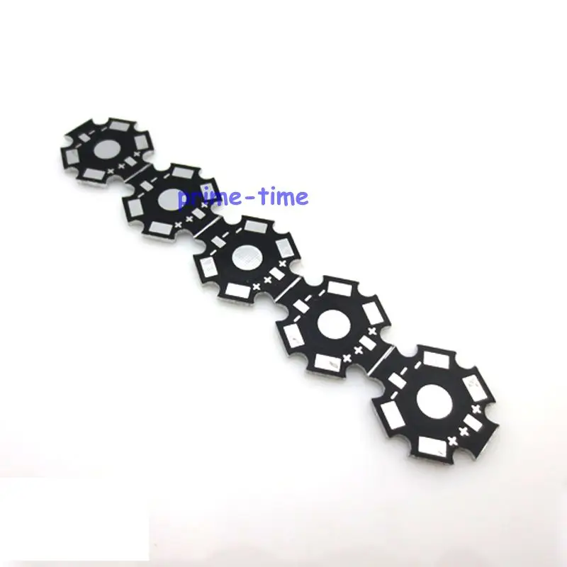 25 pcs/lot Conjoined LED star PCB Board for 1W 3W 5W Single LEDs High Power LED Heatsink 20mm White Black Aluminum Base Plate