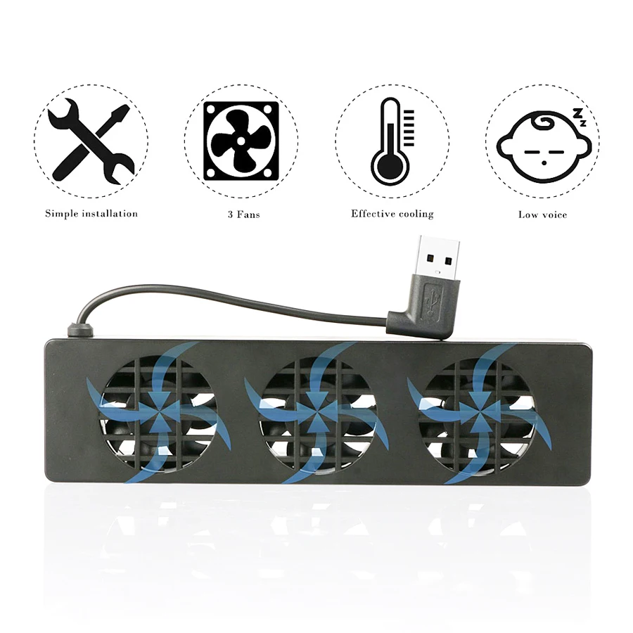 3 ventole di raffreddamento USB esterne per ventole per Docking Station nintendo Switch con controllo della velocità regolabile per Dock originale NS
