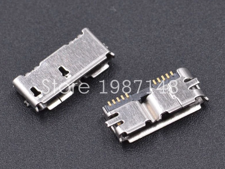 2pcs Micro USB 3.0 B Type SMT Female Socket SMD2 10pin USB Connector for Mobile Hard Disk Drives Data Interface