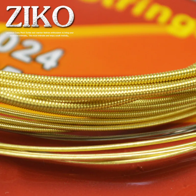 ZIKO Guitar Strings for Acoustic DAG 010 / 011 Steel Core Brass Winding Guitar Accessories for Beginners & Practice