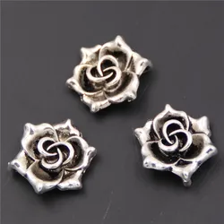 10pcs Silver-Plated Flower Stamens Alloy Pendants DIY Charms Jewelry Craft Alloy Metal Accessories A426