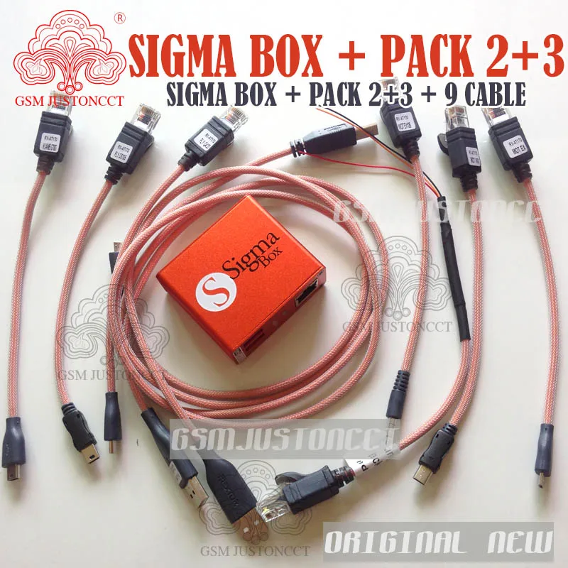 The Newest SIGMA BOX with Cable Set + SigmaPack 2, 3 Activations for MTK-based Motorola Alcatel Huawei ZTE Lenovo