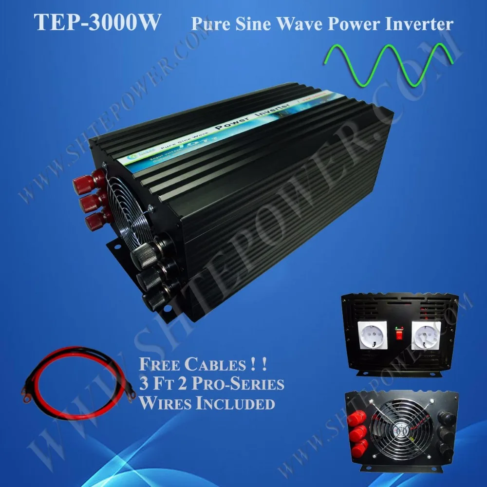 3kW 12V/24V off-grid single-phase sine wave inverter CE RoHS Approved