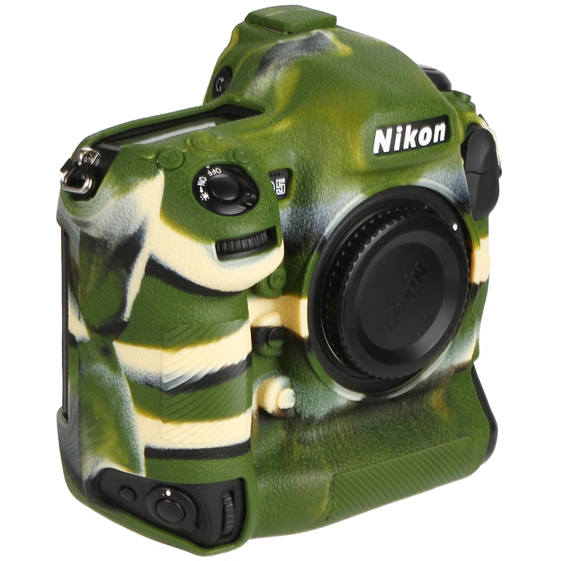 Dla Nikon D5 pokrowiec kamery silikonowy wysokiej jakości liczi tekstury aparat obudowa ochronna Case dla Nikon D5 osłona na kamerę pokrywa