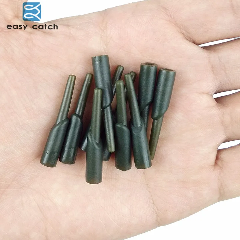 Easy Catch 20pcs Carp Fishing Run Rig Rubber Plastic Running Rigs Sleeve Swivel Connector Carp Fishing Accessories