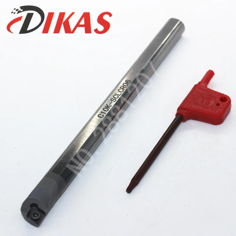 Dikas C10K-SCLCR06 solid carbide turning tool holder. Anti-vibration turning shank CNC lathe. holder for CCMT0602