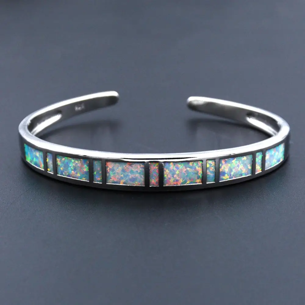 JLZ-001 New Blue Opal Bracelets Top Quality Jewelry Cuff Men & Women Lovers Gifts Wholesale price