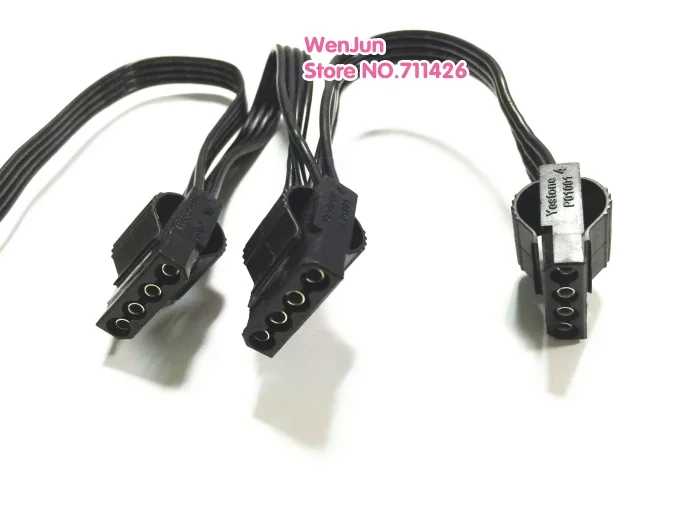 Imagem -04 - para 3x Ide Molex 4pin Modular Cabo Adaptador de Alimentação para Corsair Hx520w Hx620w Hx650w Psu Alta Qualidade 5pin