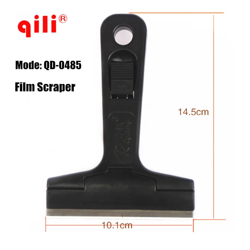 

60/pack DHL Free QILI QD-0485 Film Shovel Tool Car Scrapper Tools Window Tint Film Remove Squeegee Cleaning Tools scraper blade