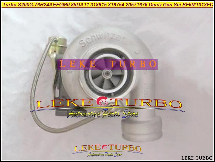 Turbo S200G-76H24AEFGM0.85DA11 318815 318754 04259318KZ 4259318KZ 20571676 For Deutz Industrial Gen Set BF6M1013FC 2001-