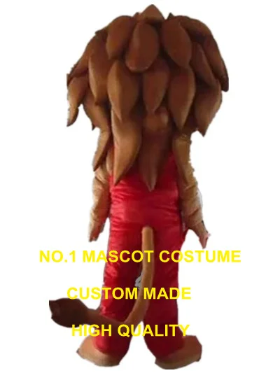 cartoon lion mascot costume red lion mascot custom adult size cartoon character cosplay carnival costume 3195