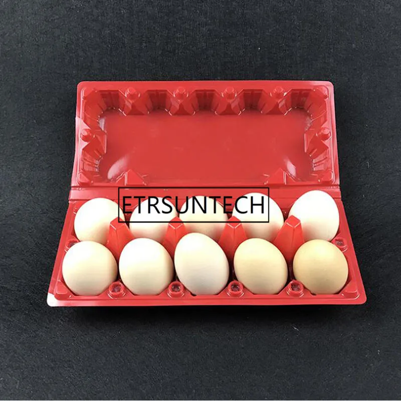 500pcs Egg Packing Box baby birthday party packing box gift supplies of red plastic blister packaging box egg tray