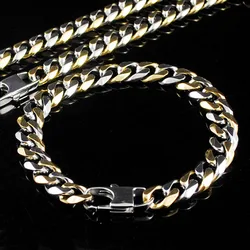 GOKADIMA Bracelet Necklace Twist Jewelry Sets Fashion Stainless Steel Wholesale WJS112