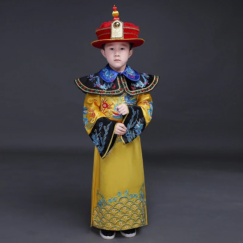 Children Costume boy little emperor the Qing Dynasty Prince