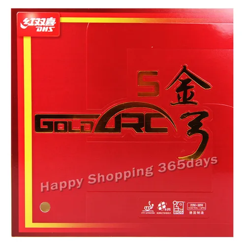 DHS GoldArc 5 GA5, hecho en Alemania, esponja de Ping Pong de goma para tenis de mesa GoldArc-5