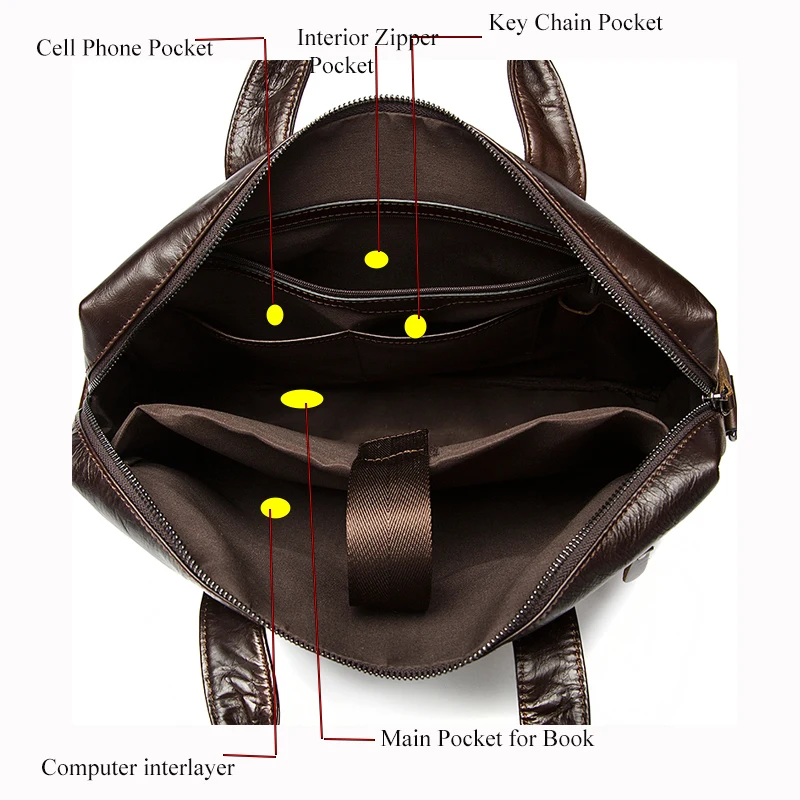 WESTAL Laser engrave men's leather handbag men's bag genuine leather messenger bag men leather laptop bags shoulder bags for men