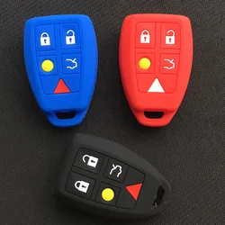 Silicone Car Key Cover For  VOLVO  S40 C30 C70 Starline A93 Porta Llaves Pared Casa Car Key Cover Mercedes