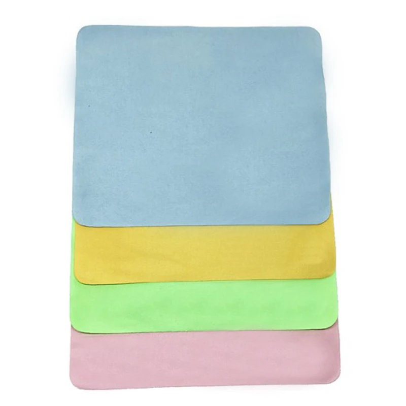 Высококачественная ткань для очков, 4 цвета, синяя, зеленая, розовая, желтая ткань для очков, ткань для чистки линз камеры