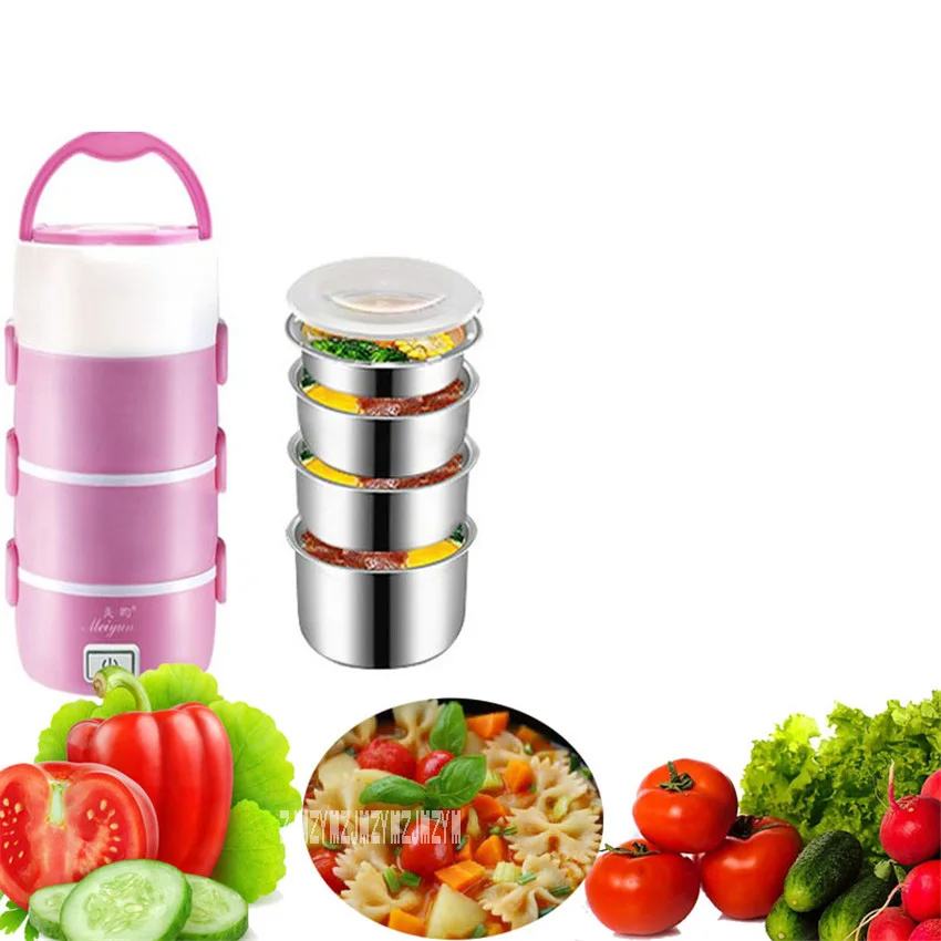 

New Arrival Four-layer Electric Lunch Box cfxb-16 Electronic Heating Cooking Stainless Steel Electronic Lunch Box 220V 250W 2.2