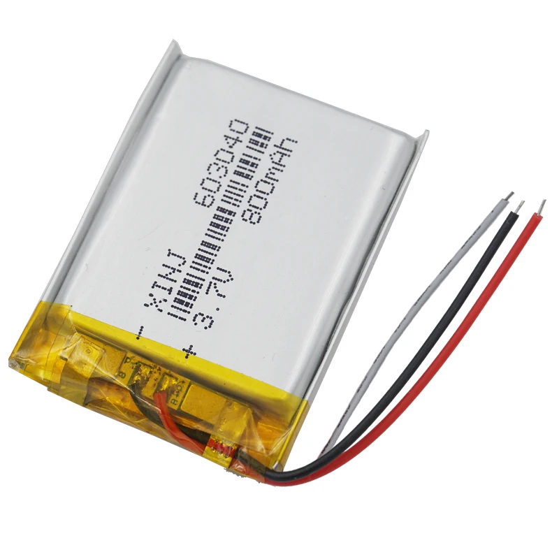 3.7V 800 mAh 3 przewody termistor polimerowy litowo li-po bateria 603040 dla GPS kamera samochodowa PDA MID ipod urządzenie Bluetooth LED