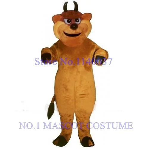 

mascot New Tough Bull Mascot Costume Adult brown ox cattle theme Mascotte anime cosplay costumes carnival fancy dress