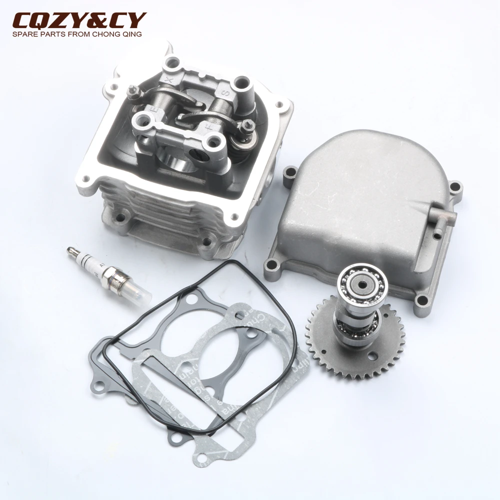 39mm NON-EGR Cylinder Head & cam & valve rocker & cylinder head Assembly for GY6 50cc 139QMB 4-stroke scooter karting ATV