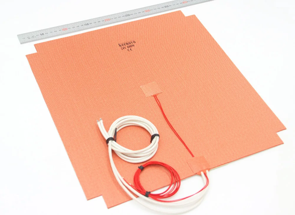 40X40CM 600W@24V KEENOVO Silicone Heater 3D Printer HeatBed Pad w/ Cut Corners