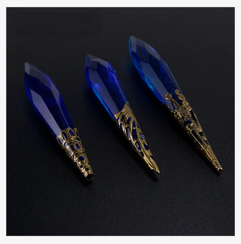 New 20pcs/lot Horn Flower Long Pendant Bead Caps Connectors 23/31/41mm Golded Bronze Plated