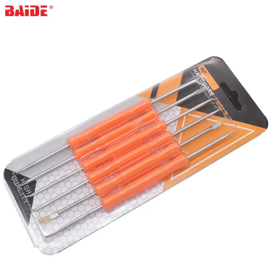 

Orange Electronic Heat Assist Repair Tool Set 6pcs/set Welding Solder Soldering Station Iron Tool Welding Grinding Cleaning Tool