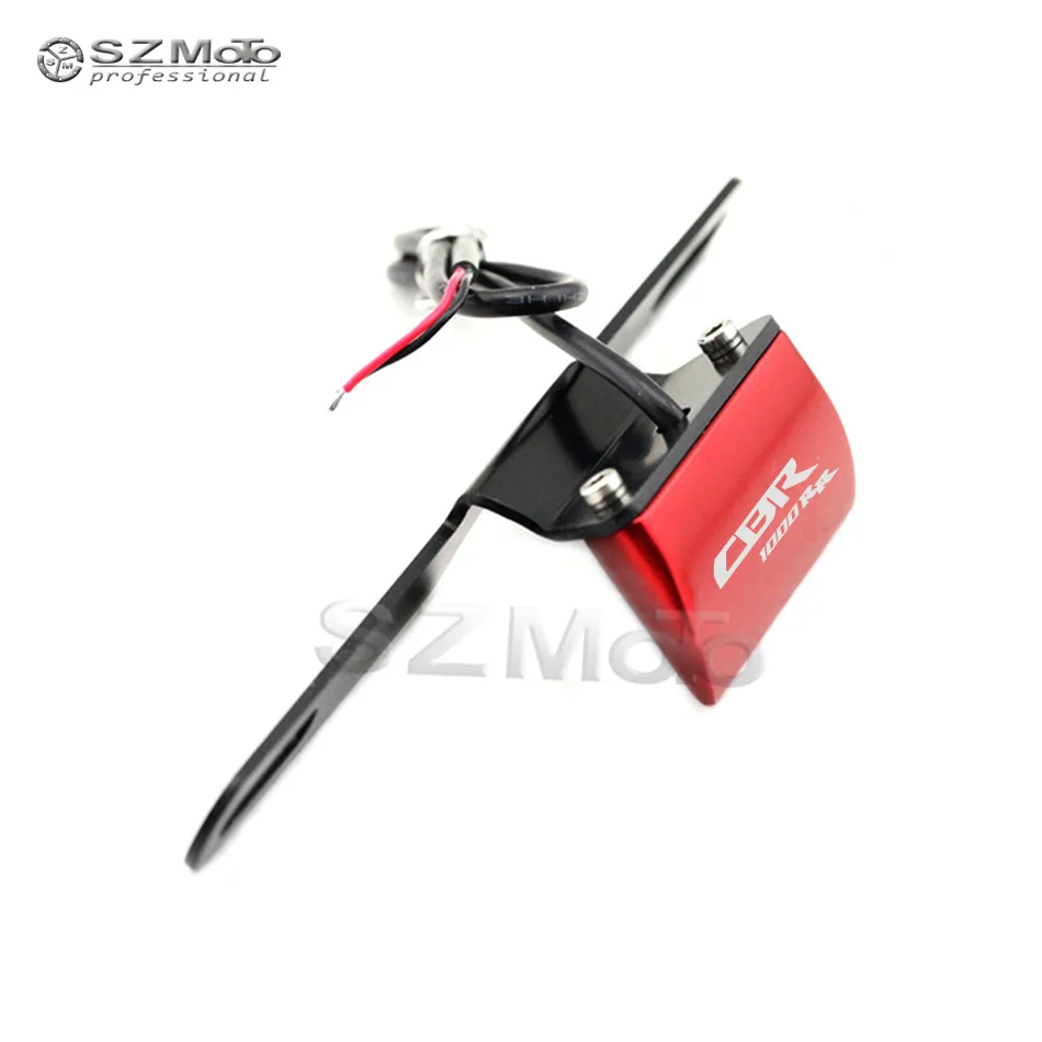 For Honda CBR1000RR CBR 1000RR Motorcycle Rear Tail Lamp Number License Plate LED Light With Logo Green