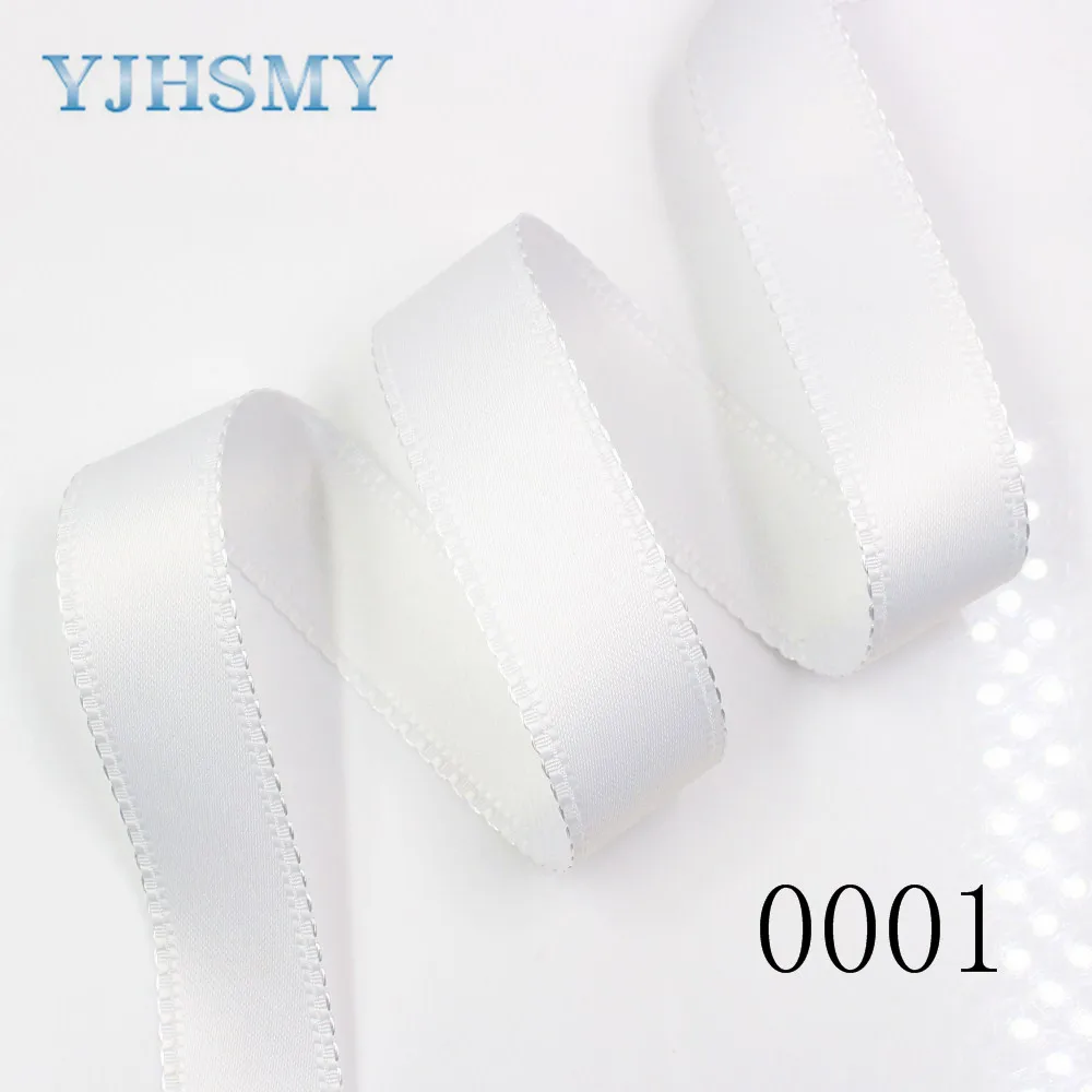 YJHSMY D-18130-206,25 mm 5 yards Solid color bilateral wave ribbons,Wedding decorative ribbons,gift wrap,DIY handmade materials