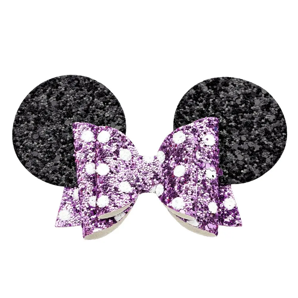 Cat Ears Princess Hairgrips Glitter Hair Bows with Clip Dance Party Bow Hair Clip Girls Hairpin Hair Accessories