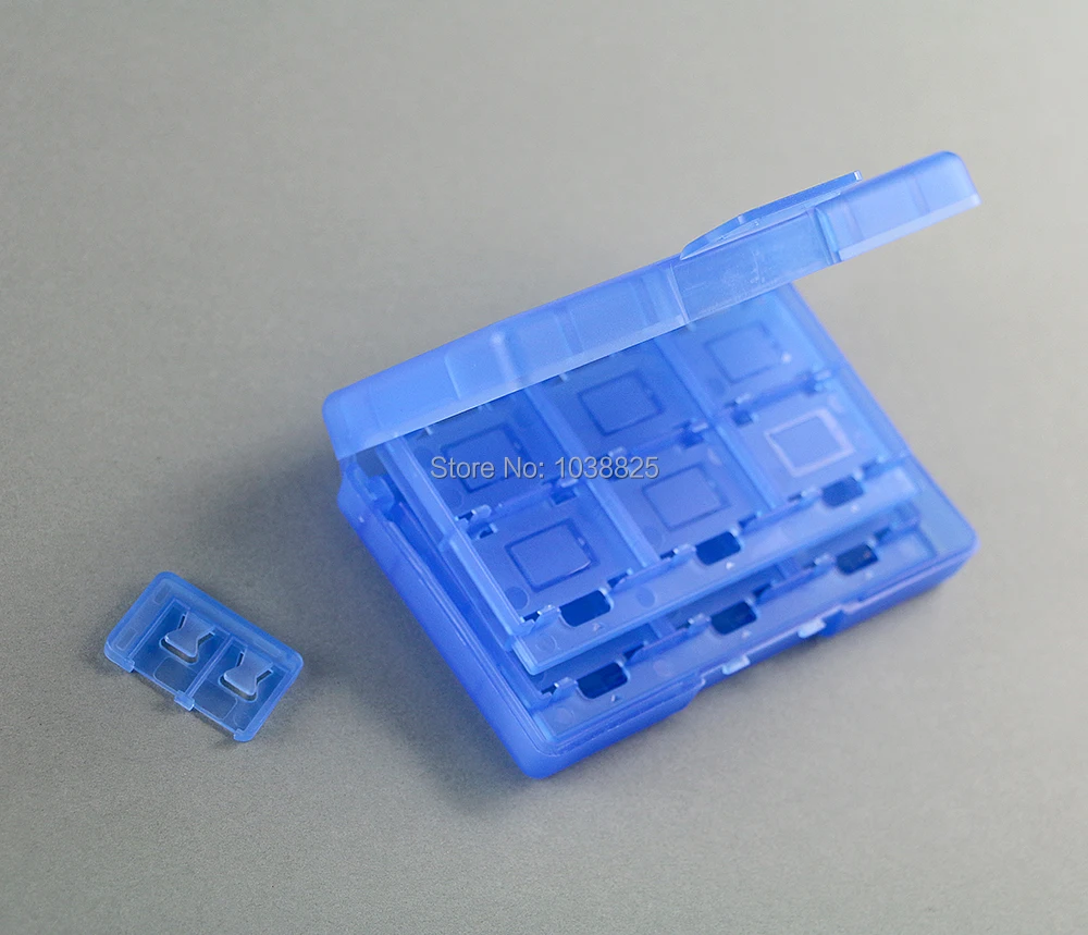 Nintendo switch用の12 2スロットのプラスチック製収納ボックス,ビデオゲームカード用の複数の保護ケース