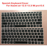 Spanish Silicone Keyboard Cover For Xiaomi Mi Air 12.5 13.3 Inch Mibook Pro Laptop Notebook Skin Protector Film 13 15