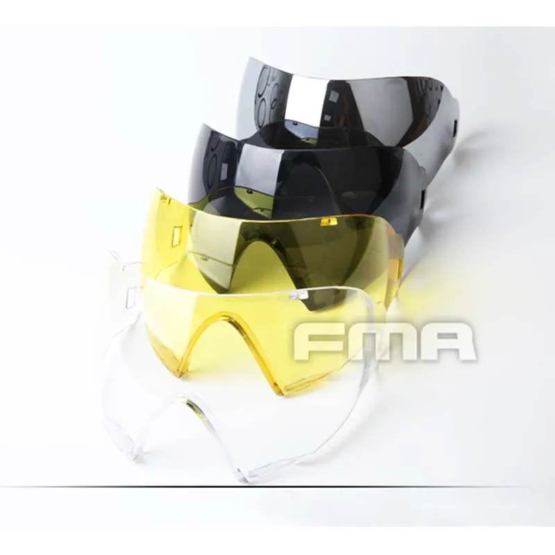 

FMA F1 Full Face PC Lenes With One Layer For FM-F0022 To FM-F0025 Goggle Mask