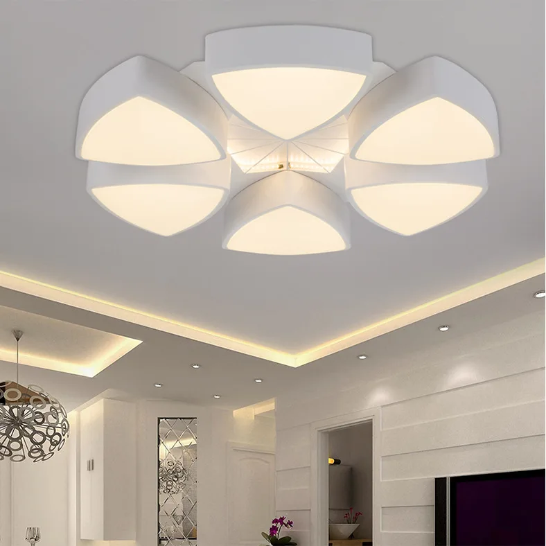 triangle iron LED ceiling lamp living room modern minimalist LED dining room bedroom study lamps ceiling light ZA81510