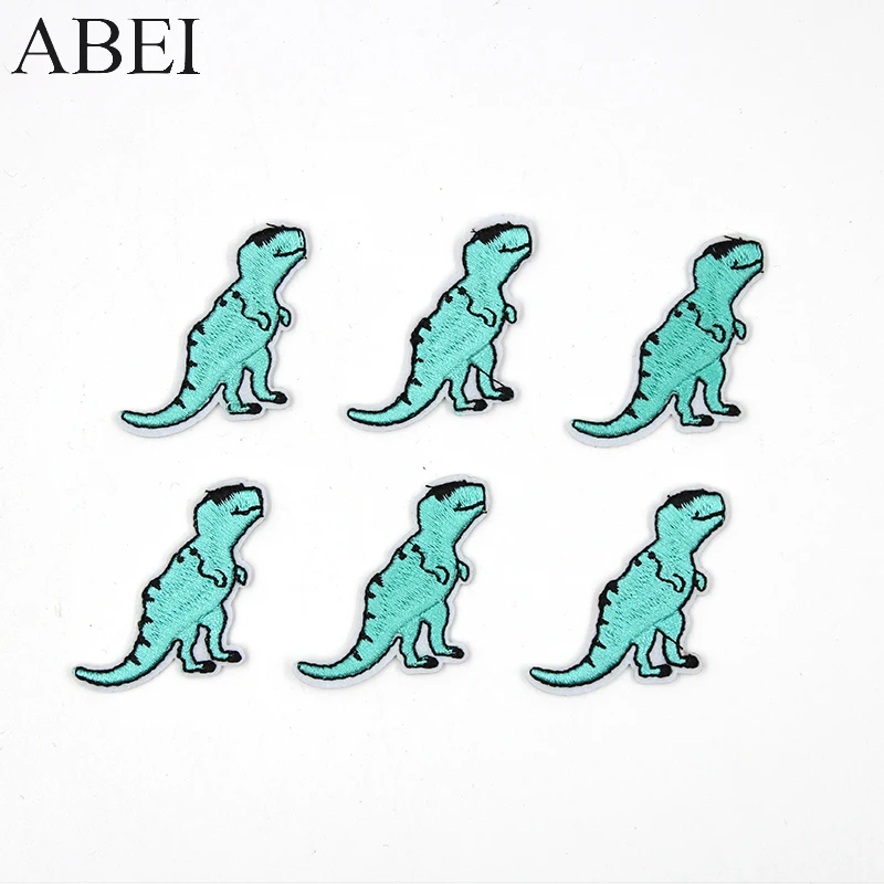 10pcs/lot Cartoon Dinosaur Patches Iron on Animals Appliqued for Kids Boys Jeans Sewing Clothing Motif Badge Diy Stickers Logo - view 4