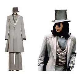 CosplayDiy Men's Costume Movie Dracula Victorian Gothic Cosplay The Vampire Dracula Trench Coat for Halloween Cosplay Party