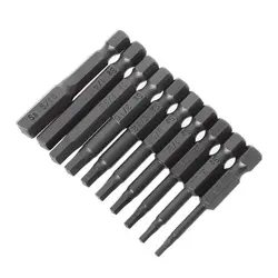 10pcs Magnetic Hexagon Screwdriver Bit S2 Steel 1/4 Inch Hex Shank Screw Drivers 517A