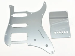 KAISH Silver Mirror Guitar HSS Pickguard Tremolo Trem Cover for Yamaha PACIFICA Guitar