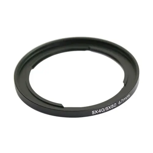 Adaptador de lente 3 em 1 67mm com lentes de metal + uv e refletor de lente para canon sx20, sx30, sx40, hs