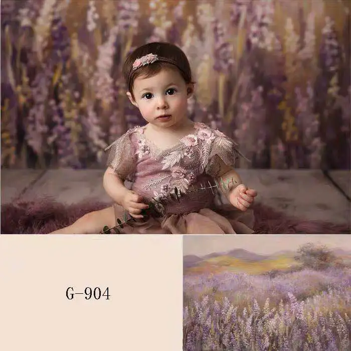 

MEHOFOTO Vinyl Photographic Backdrop Floral Oil Printed Flower Newborn Baby Shower Happy Birthday Children Background Photo Prop