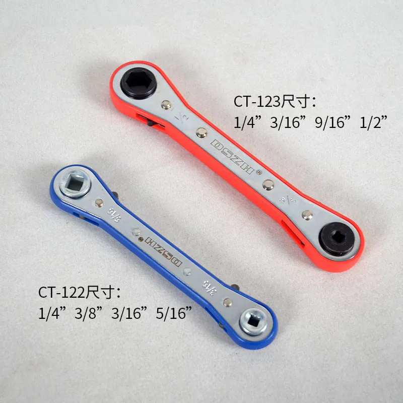 1Pc Ratchet Wrench Air conditioner Refrigeration Maintenance Tool shut-off Valve