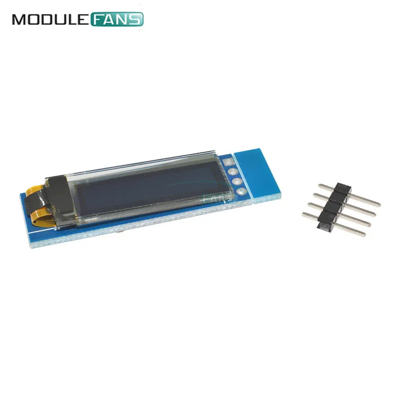 0.91'' 0.91 Inch White Color Backlight 128x32 IIC I2C OLED LCD Display Module For Arduin SSD1306 Driver IC DC 3.3V 5V PIC  DIY