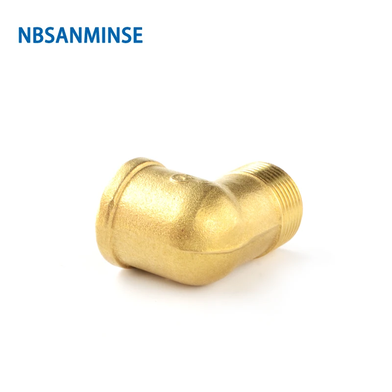 NBSANMINSE 10pcs/lot SM1006 FME 1/4Thick 3/4 Female And Male Elbow Brass Fitting 1MPa  For Water Heating